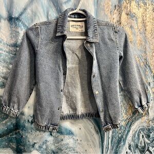 Kid’s M&S Originals Blue Jean Jacket Button Closure Size 5-6 Years Old